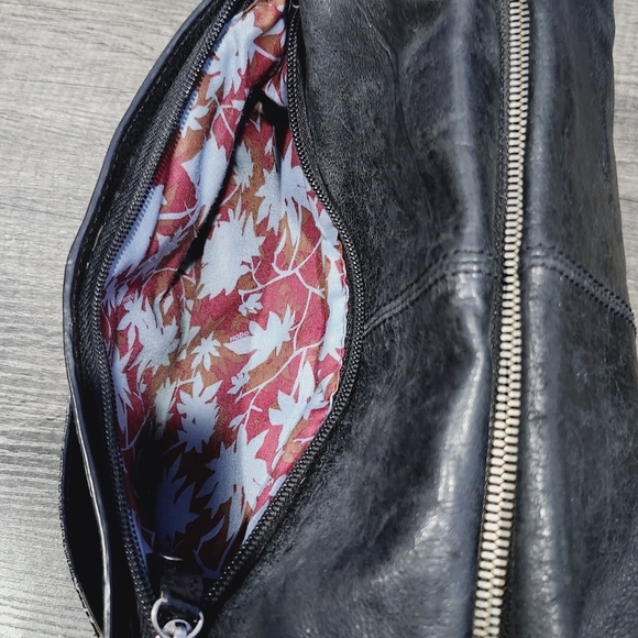 Hobo The Original Shoulder Bag/Purse. Black Leather Bag - Picture 8 of 10